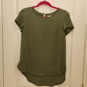 Olive green top
